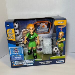PowerShots Strike Soccer Green Action Figure Playset - Ana NEW in Box- Funrise